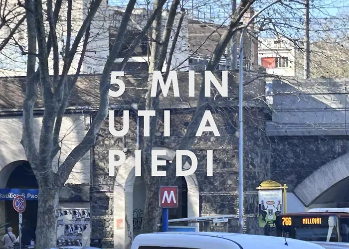 Apartamento Breath Of 5 Min A Piedi Metro B San Paolo Poche Fermate Dal Centro Di Roma